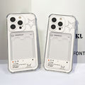 Cute Star Cutout iPhone Case with Card Pocket – Protective Shockproof Phone Cover【Leave Phone Model at Checkout】