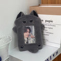 Cute Plush Photocard Holder Pouch – Korean Style Mini Idol Card Bag, Keychain & Backpack Accessory